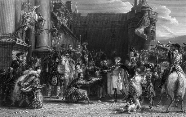 King George IV at Holyrood Palace, Edinburgh, Scotland
