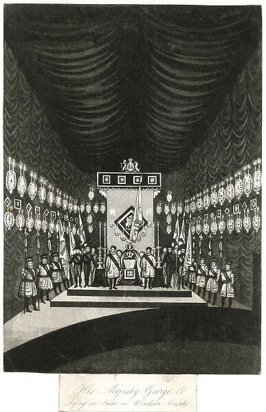 King George IV lying in state, Windsor Castle