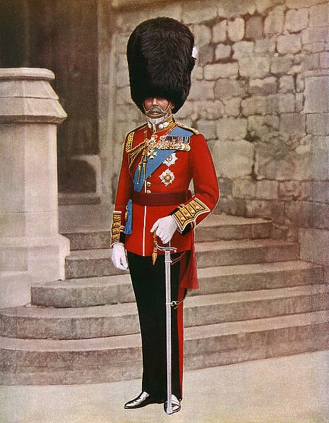 King George V as Colonel-in-Chief of Grenadier Guards