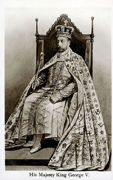 King George V - Commemorative Coronation postcard