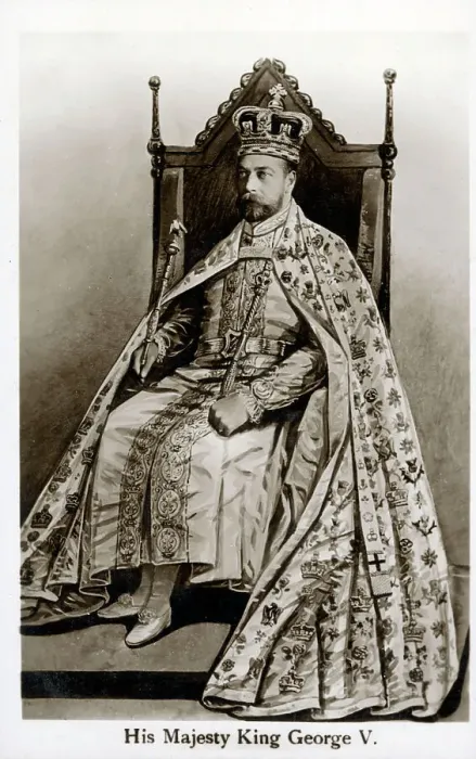 Framed Print : King George V - Commemorative Coronation postcard Framed Print : King George V - Commemorative Coronation postcard