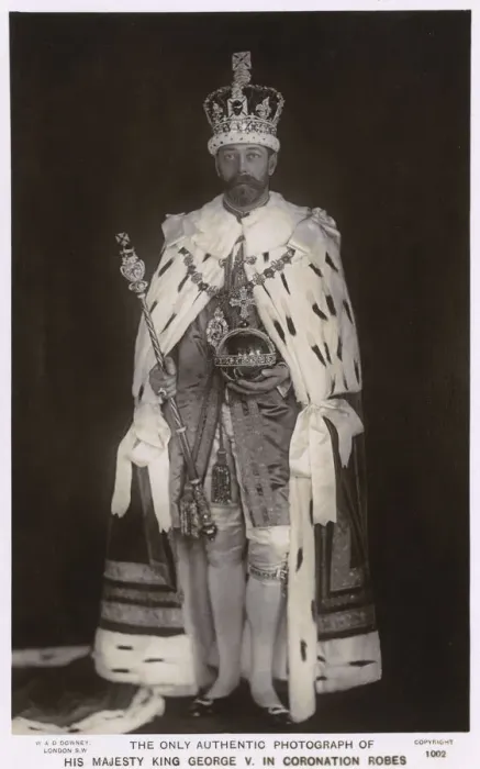Framed Print : King George V in coronation robes Framed Print : King George V in coronation robes