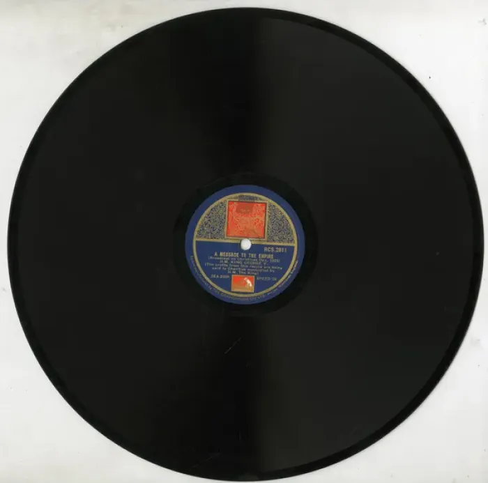 Framed Print : King George V, message to the Empire record Framed Print : King George V, message to the Empire record