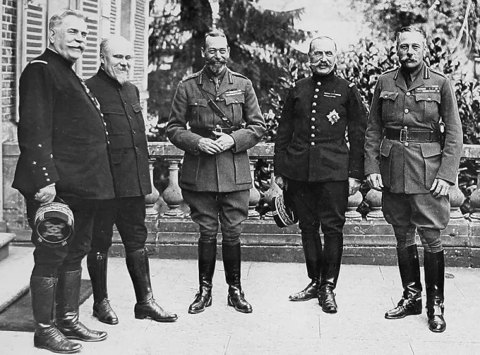 Framed Print : King George V President Poincare Sir Douglas Haig Framed Print : King George V President Poincare Sir Douglas Haig