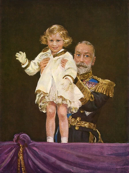 King George V with Princess Margaret Rose