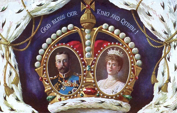 King George V and Queen Mary - Within Crown