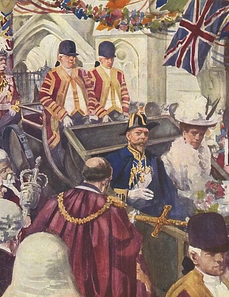 King George V & Queen Mary entering the City of London