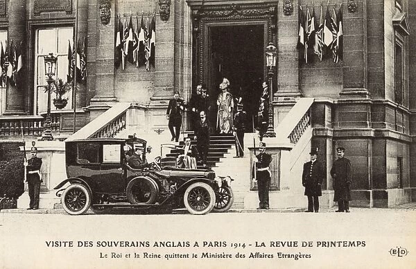 King George V and Queen Mary visit Paris - Spring, 1914