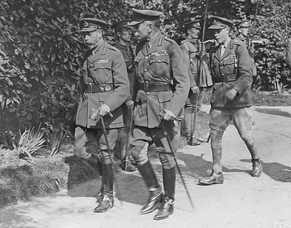 King George V, Sir Douglas Haig and Prince of Wales, WW1