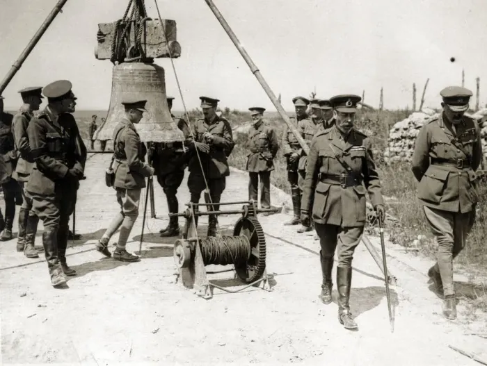 Framed Print : King George V visiting the Western Front, WW1 Framed Print : King George V visiting the Western Front, WW1