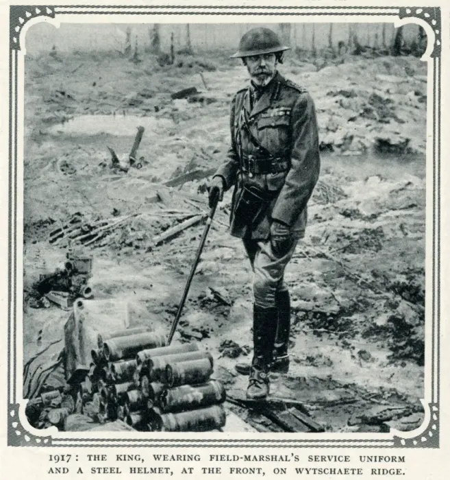 Framed Print : King George V at the Western Front Framed Print : King George V at the Western Front
