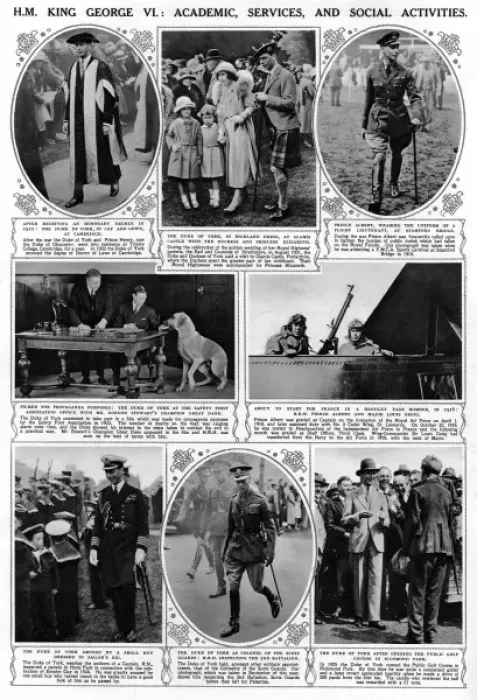 Framed Print : King George VI - academic, services & social activities Framed Print : King George VI - academic, services & social activities