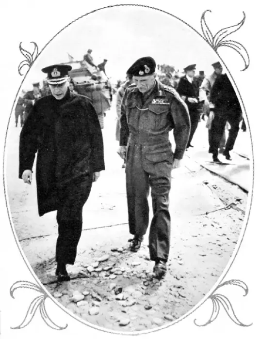 Framed Print : King George VI and General Montgomery, Normandy; Second Worl Framed Print : King George VI and General Montgomery, Normandy; Second Worl