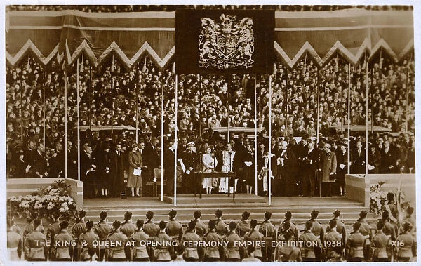 King George VI at the Opening Ceremony - Empire Exhibition