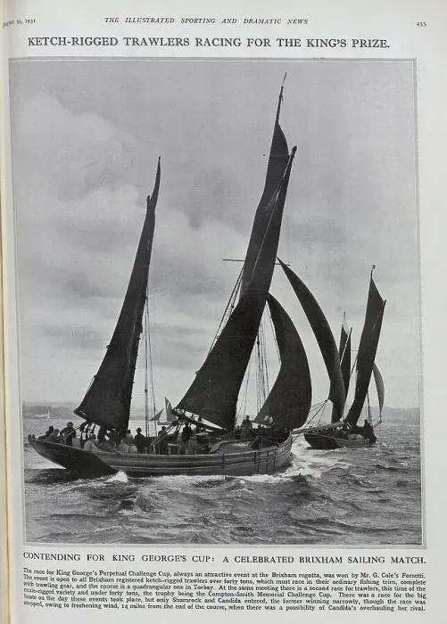Framed Print : King George's Cup Yachts Framed Print : King George's Cup Yachts