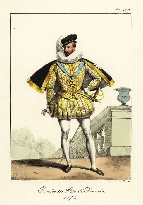 Framed Print : King Henry III of France, full portrait from 1575 Framed Print : King Henry III of France, full portrait from 1575