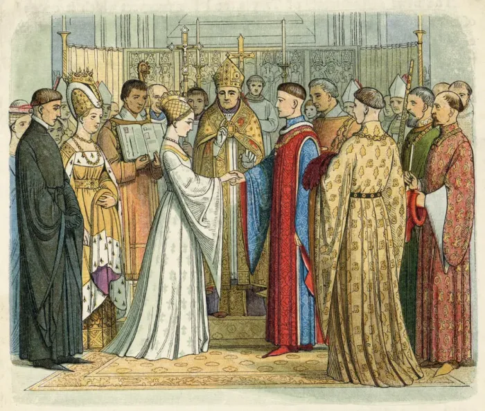 Framed Print : King Henry V wedding