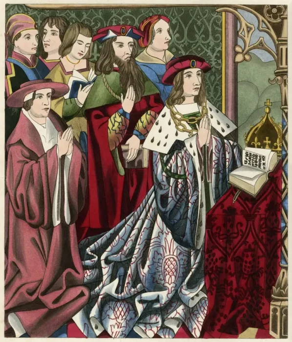 Framed Print : King Henry VI praying Framed Print : King Henry VI praying