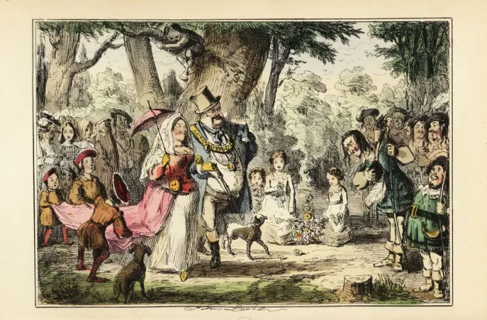 Framed Print : King Henry VIII of England celebrating May Day with Framed Print : King Henry VIII of England celebrating May Day with