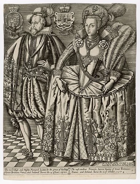King James I and his wife, Anne of Denmark
