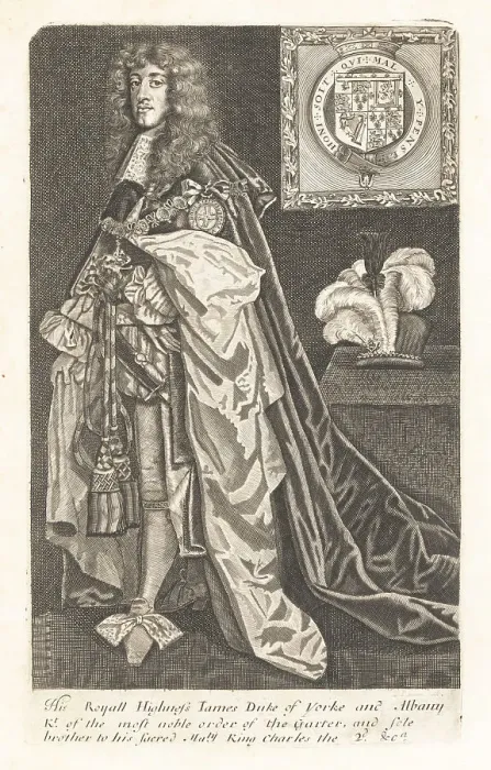 Framed Print : King James II of England, as Knight of the Garter Framed Print : King James II of England, as Knight of the Garter