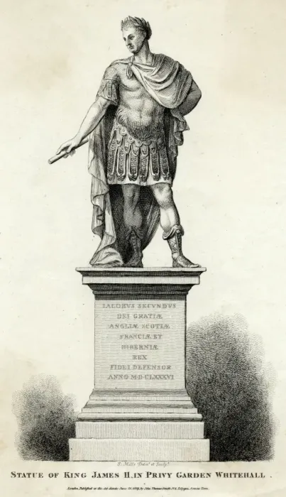 Framed Print : King James II statue Framed Print : King James II statue