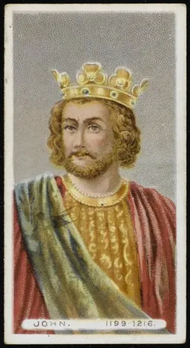 Framed Print : King John / Cig Card Framed Print : King John / Cig Card