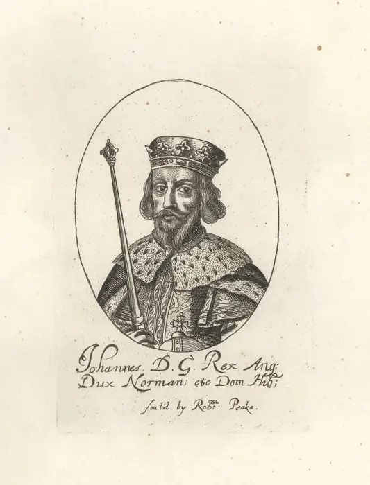 Framed Print : King John of England with crown, orb and sceptre Framed Print : King John of England with crown, orb and sceptre