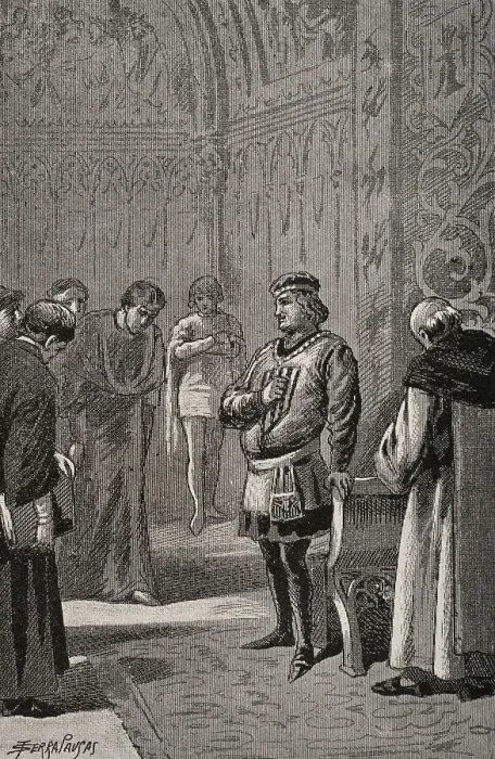 Framed Print : King John I of Aragon (1350-1396) at the Courts Framed Print : King John I of Aragon (1350-1396) at the Courts