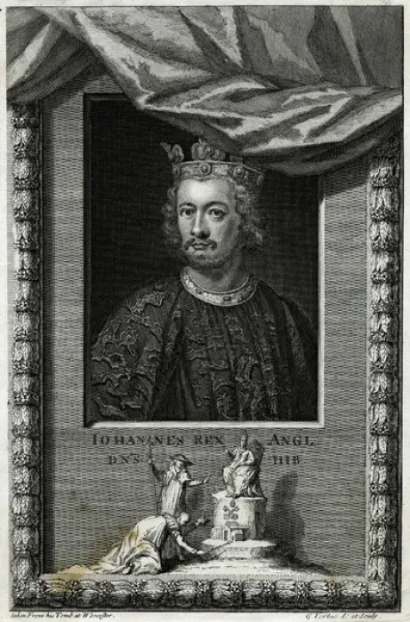 Framed Print : King John / Vertue / Tomb Framed Print : King John / Vertue / Tomb