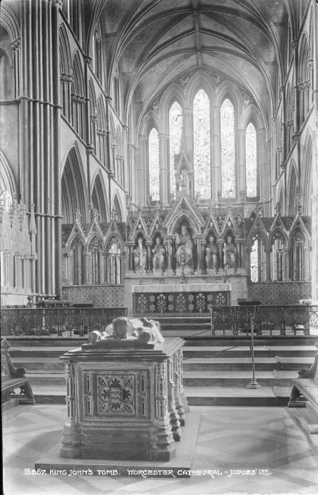 Framed Print : King John's Tomb at Worcester Cathedral Framed Print : King John's Tomb at Worcester Cathedral