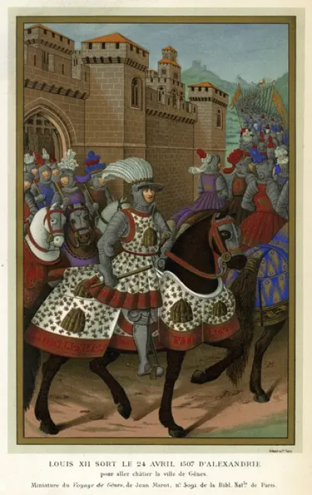 Framed Print : King Louis XII of France leaves Alessandria, 1507 Framed Print : King Louis XII of France leaves Alessandria, 1507