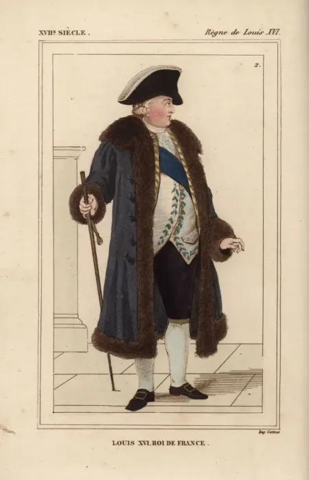 Framed Print : King Louis XVI of France, in winter costume 1776 Framed Print : King Louis XVI of France, in winter costume 1776