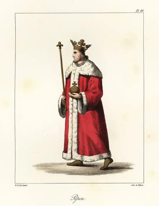 Framed Print : King Pepin the Short, King of the Franks, Carolingian Dynasty, 7 Framed Print : King Pepin the Short, King of the Franks, Carolingian Dynasty, 7