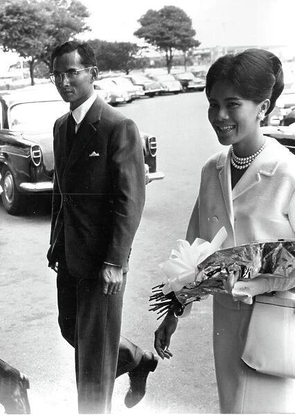 King and Queen of Thailand at Eastbourne, Sussex