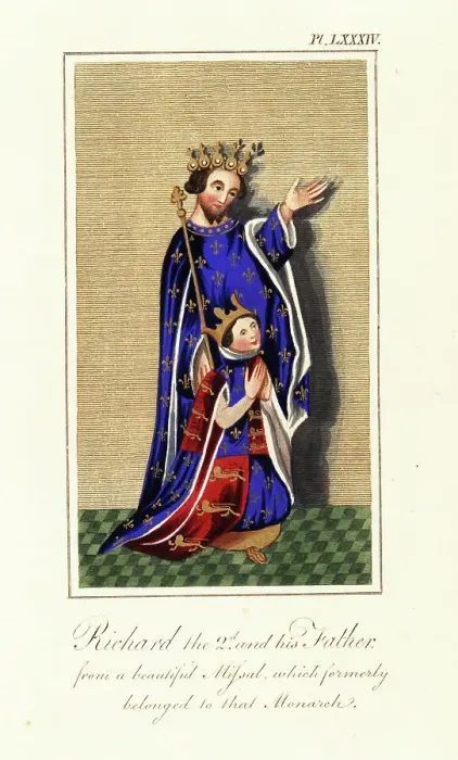 Framed Print : King Richard II and his father, Edward the Black Prince Framed Print : King Richard II and his father, Edward the Black Prince