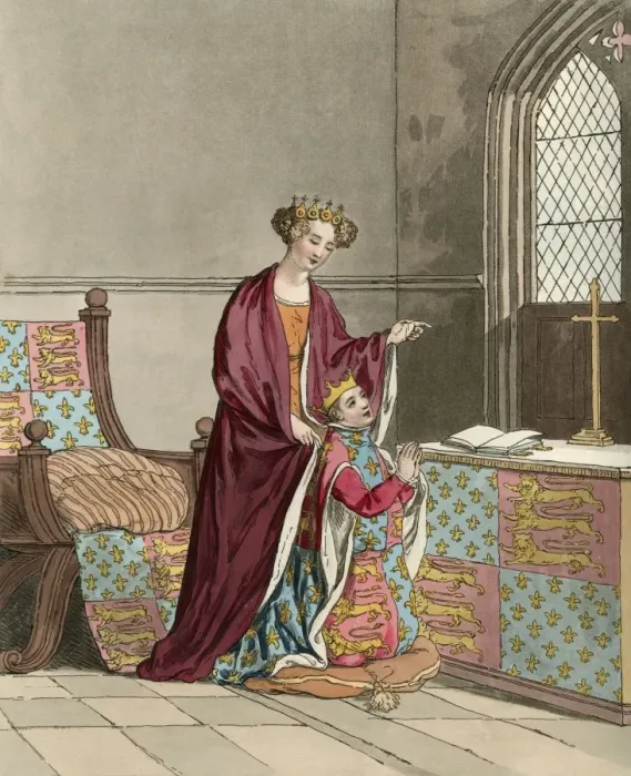 Framed Print : King Richard II and his mother Framed Print : King Richard II and his mother