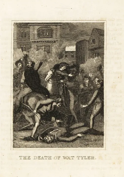 Framed Print : King Richard II near the corpse of Wat Tyler, 1381