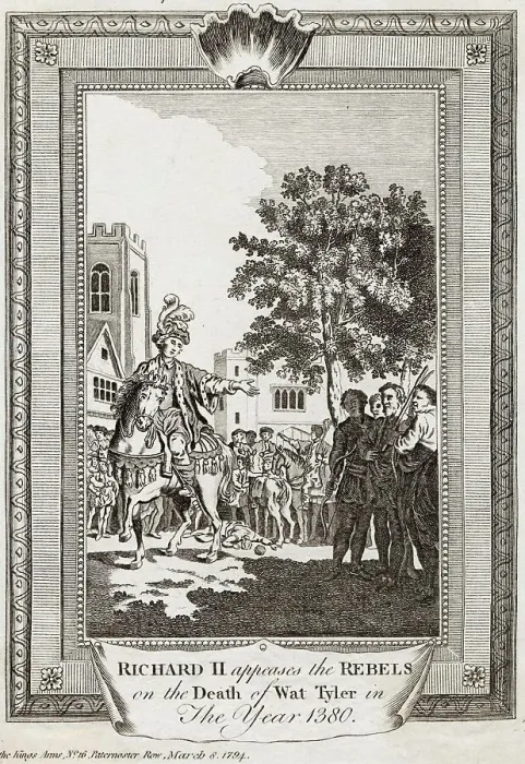 Framed Print : King Richard II and the Peasants Revolt Framed Print : King Richard II and the Peasants Revolt