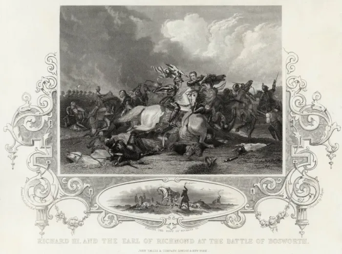 Framed Print : King Richard III and the Earl of Richmond Framed Print : King Richard III and the Earl of Richmond