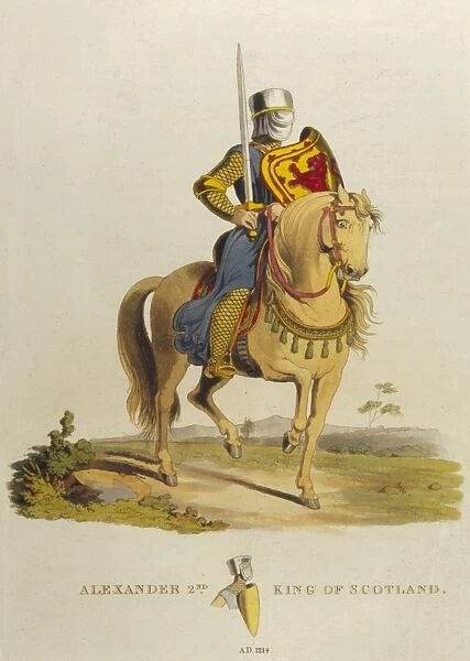 King of Scotland Alexander II on Horseback