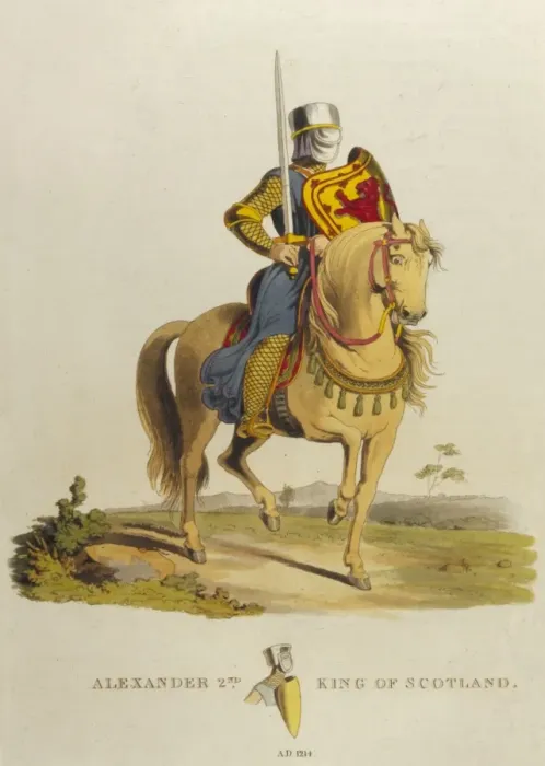 Framed Print : King of Scotland Alexander II on Horseback Framed Print : King of Scotland Alexander II on Horseback
