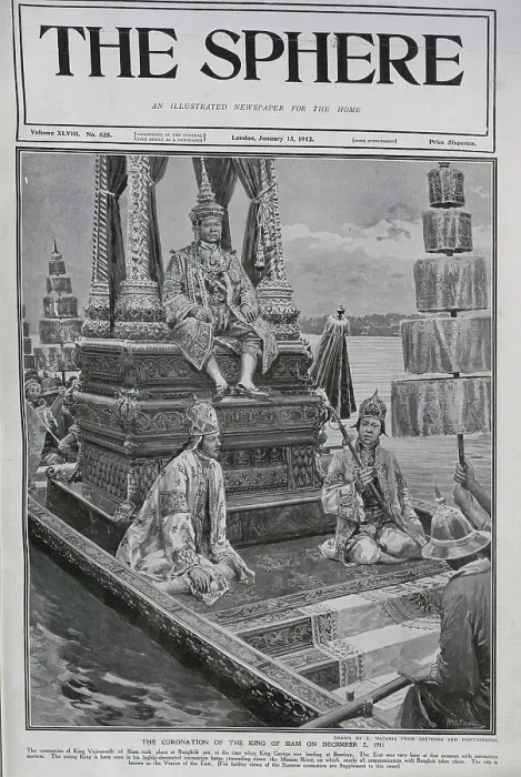 Framed Print : King of Siam, coronation Framed Print : King of Siam, coronation