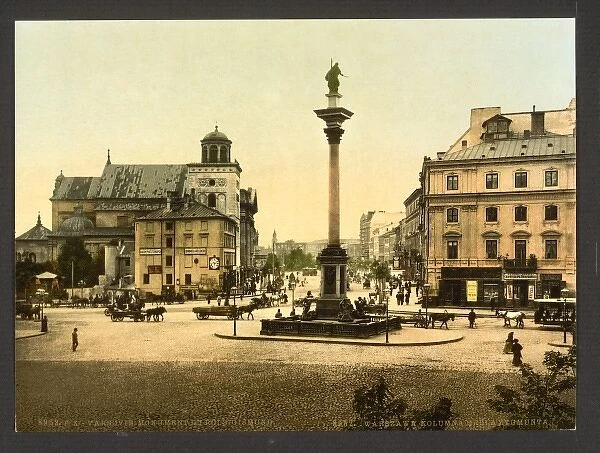 King Sigismunds monument, Warsaw, Russia (i. e. Warsaw, Pola