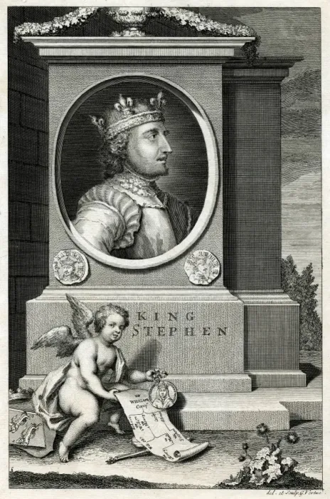 Framed Print : King Stephen / Vertue Framed Print : King Stephen / Vertue