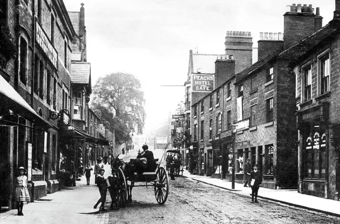 Framed Print : King Street, Belper early 1900's Framed Print : King Street, Belper early 1900's
