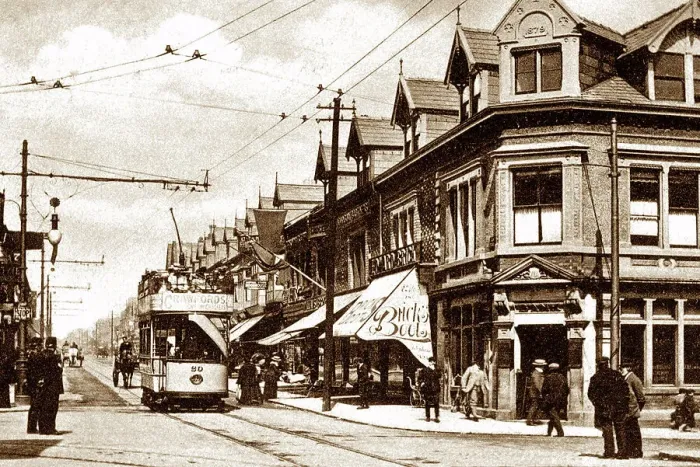 Framed Print : King Street, Egremont, Wallasey, Wirral, early 1900s Framed Print : King Street, Egremont, Wallasey, Wirral, early 1900s