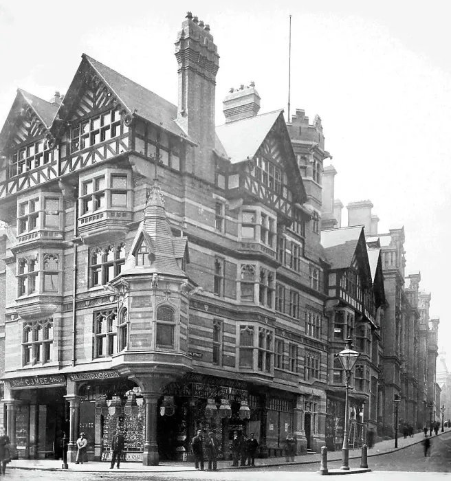 Framed Print : King Street, Nottingham, early 1900s Framed Print : King Street, Nottingham, early 1900s