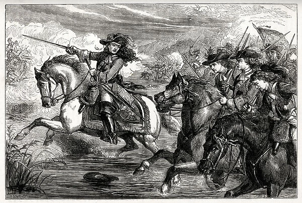 King William III at the Battle of the Boyne, Oldbridge, County Meath, Ireland