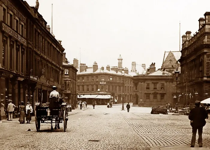 Framed Print : King William Street, Blackburn Framed Print : King William Street, Blackburn